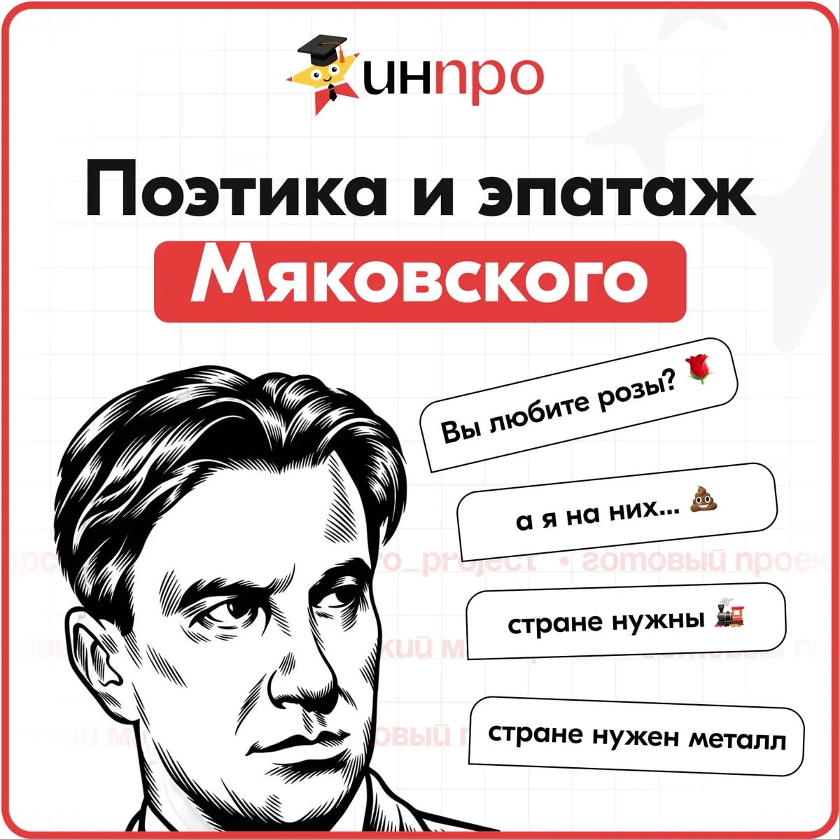 Обложка готового индивидуального проекта «Поэтика и эпатаж Маяковского»